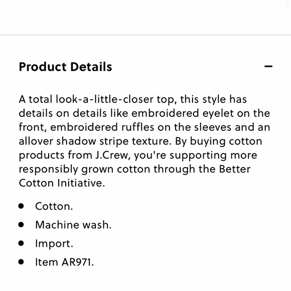 Ruffled Sleeve Top with Embroidered Eyelet - Picture 7 of 7